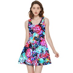 Neon Floral Inside Out Reversible Sleeveless Dress by 3cl3ctix