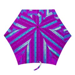 Warped Stripy Dots Mini Folding Umbrellas by essentialimage365