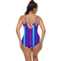 Warped Stripy Dots Retro Full Coverage Swimsuit View4