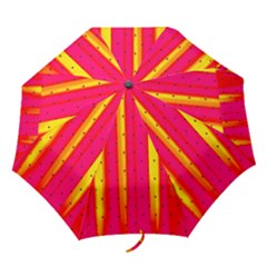 Warped Stripy Dots Folding Umbrellas by essentialimage365