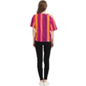 Warped Stripy Dots One Shoulder Cut Out Tee View2