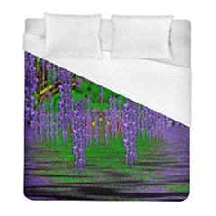 A Island Of Flowers In The Calm Sea Duvet Cover (full/ Double Size) by pepitasart