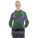 A Island Of Flowers In The Calm Sea Women s Hooded Pullover View1