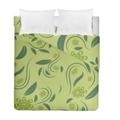 Folk Flowers Print Floral Pattern Ethnic Art Duvet Cover Double Side (full/ Double Size) by Eskimos