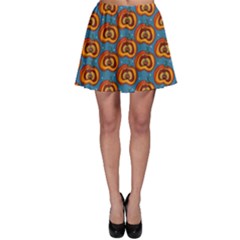 Pumpkin In Pumpkin Skater Skirt by SychEva