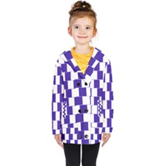 Illusion Blocks Kids  Double Breasted Button Coat by Sparkle