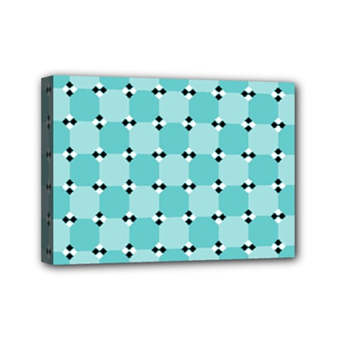 Illusion Blocks Pattern Mini Canvas 7  X 5  (stretched) by Sparkle