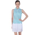 Beach Waves Women s Sleeveless Polo Tee View1