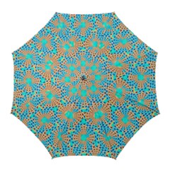 Illusion Waves Pattern Golf Umbrellas by Sparkle