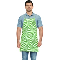 Illusion Waves Pattern Kitchen Apron by Sparkle