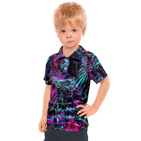 Reptilian Scream Kids  Polo Tee by MRNStudios