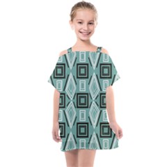 Abstract Geometric Design   Geometric Fantasy   Kids  One Piece Chiffon Dress by Eskimos