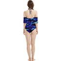 Blue Waves Abstract Series No8 Halter Flowy Bikini Set  View2