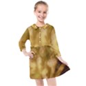 Orange Papyrus Abstract Kids  Quarter Sleeve Shirt Dress View1