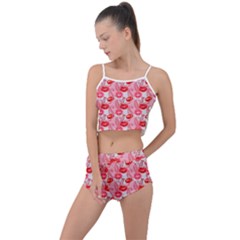 Rose Lips Summer Cropped Co-ord Set by Sparkle