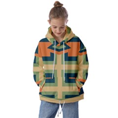 Abstract Pattern Geometric Backgrounds   Kids  Oversized Hoodie by Eskimos