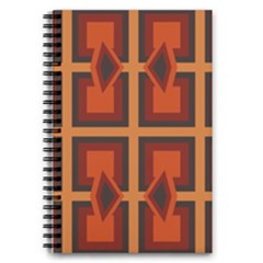 Abstract Pattern Geometric Backgrounds   5 5  X 8 5  Notebook by Eskimos