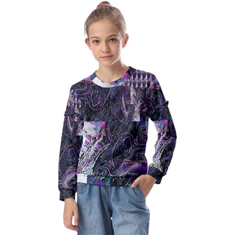 Rager Kids  Long Sleeve Tee With Frill  by MRNStudios