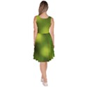 Green Vibrant Abstract No3 Knee Length Skater Dress With Pockets View4