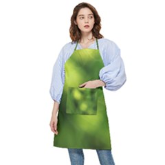 Green Vibrant Abstract No3 Pocket Apron by DimitriosArt