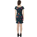 Bright Mushrooms Short Sleeve Skater Dress View2