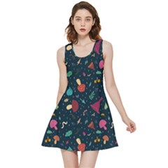 Bright Mushrooms Inside Out Reversible Sleeveless Dress by SychEva