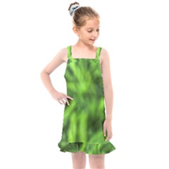 Green Abstract Stars Kids  Overall Dress by DimitriosArt