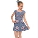 Floral folk damask pattern Fantasy flowers Floral geometric fantasy Kids  Cap Sleeve Dress View1