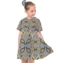 Floral folk damask pattern Fantasy flowers Floral geometric fantasy Kids  Sailor Dress View1