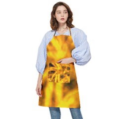 Golden Abstract Stars Pocket Apron by DimitriosArt