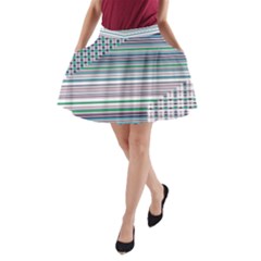 Gradient (103) A-line Pocket Skirt by Sparkle