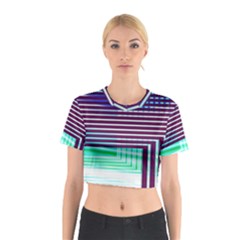 Gradient Cotton Crop Top by Sparkle