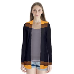 Gradient Drape Collar Cardigan by Sparkle