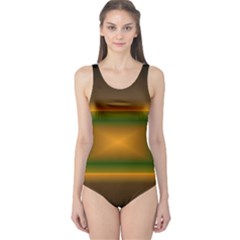 Gradient One Piece Swimsuit by Sparkle