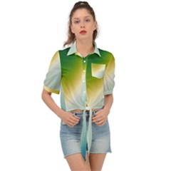 Gradientcolors Tie Front Shirt  by Sparkle