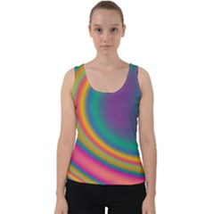 Gradientcolors Velvet Tank Top by Sparkle