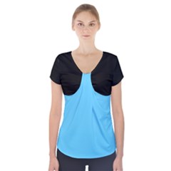 Reference Short Sleeve Front Detail Top by VernenInk