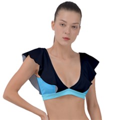 Reference Plunge Frill Sleeve Bikini Top by VernenInk