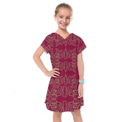 Abstract Pattern Geometric Backgrounds   Kids  Drop Waist Dress by Eskimos