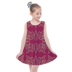 Abstract Pattern Geometric Backgrounds   Kids  Summer Dress by Eskimos