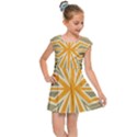 Abstract pattern geometric backgrounds   Kids  Cap Sleeve Dress View1