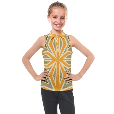 Abstract Pattern Geometric Backgrounds   Kids  Sleeveless Polo Tee by Eskimos