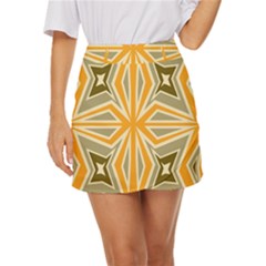 Abstract Pattern Geometric Backgrounds   Mini Front Wrap Skirt