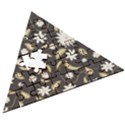 Folk flowers print Floral pattern Ethnic art Wooden Puzzle Triangle View3