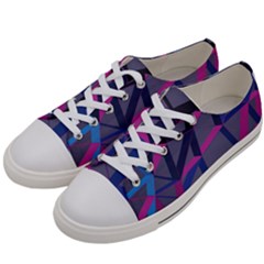 3d Lovely Geo Lines Women s Low Top Canvas Sneakers by Uniqued