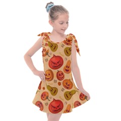 Pumpkin Muzzles Kids  Tie Up Tunic Dress by SychEva