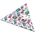 New Year Gifts Wooden Puzzle Triangle View2