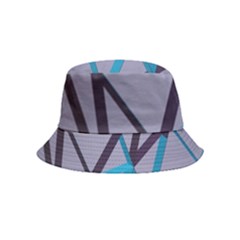 3d Lovely Geo Lines 2 Inside Out Bucket Hat (kids) by Uniqued