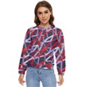 3d Lovely Geo Lines Vii Women s Long Sleeve Raglan Tee View1