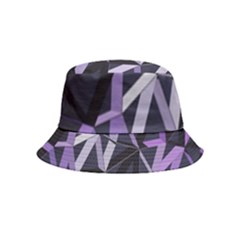 3d Lovely Geo Lines Vi Inside Out Bucket Hat (kids) by Uniqued